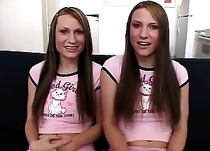 Simpson Twins Categorizing with the addition of masturbating with sex-toy on their tight Pussy in every direction together