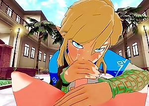 Zelda Genshin Impact Yaoi - Link x Tartaglia POV Handjob Blowjob and Screwed - Japanese asian anime anime diversion porn unconcerned