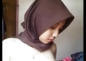 Indonesian Malay Hijabi Frying 01