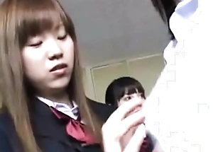 Japanese school woman lifetime catch gadget