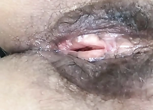 Concentrated camera on the beach, stepbrother licks my hairy exalt tunnel and wants to fuck me