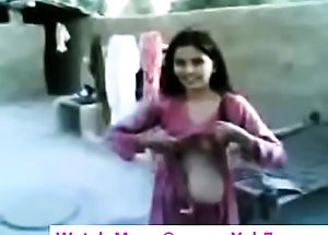 young indian girl in transmitted to same manner jugs and pussy