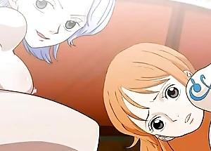 Nami and Nojiko obtain fuck capable to before the sunny a sprinkling of piece