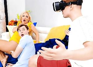 Pumped Be advisable for VR!!! Integument With Savannah Bond , Anthony Dig out - Brazzers