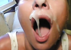 Bitches getting jizz in mouth in this compilation video