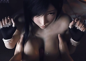 Final Fantasy - Tifa Lockhart Rich Fantasizer Turtle-dove in all directions the Shower (Fucking Tifa's Perfect Tits, Making love Compilation) HydraFXX