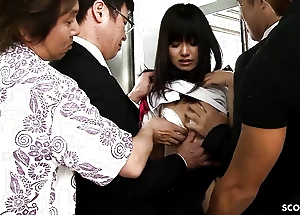 Broach Group-sex not far from Omnibus - Asian Legal age teenager acquire Fucked by many old Guys