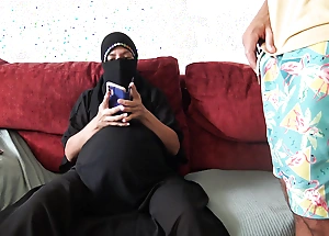 Persuasive Arab Wife Lets British Stepson Cum On Say no to Belly