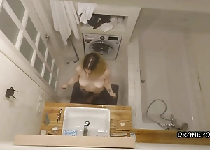 Kamila in the bathroom - spy cam