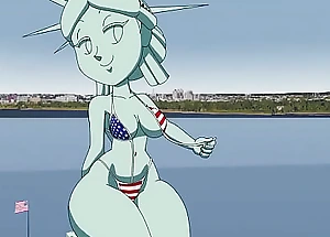 Numerate of Liberty xxx Tansau (Porn Animation, Eighteen )