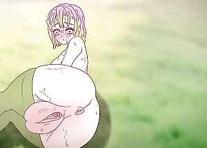 Mitsuri seduces with her grown cookie ! Porn ogre slayer Hentai ( cartoon 2d ) anime