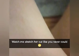 Cheating College Girlfriend Drilled On Snapchat to Sacrifice Debt - Cucked And Cummed On